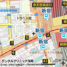 扉付き完全個室 和風居酒屋 一歩 新宿西口店周辺の地図
