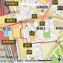 ブレインクリニック　新宿周辺の地図