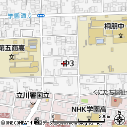 東京都国立市中3丁目6-32周辺の地図