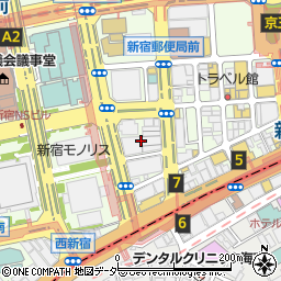 トラベル・アンド・コンダクターカレッジ新宿校周辺の地図