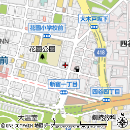 セブンイレブン新宿御苑前本通り店周辺の地図
