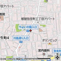 東京都中野区弥生町3丁目34-6周辺の地図
