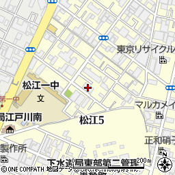 都営松江五丁目アパート１号棟周辺の地図