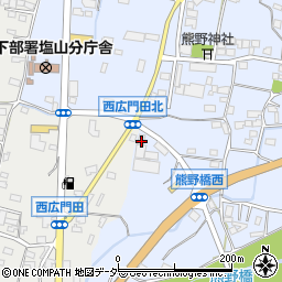 山梨県甲州市塩山熊野1250周辺の地図