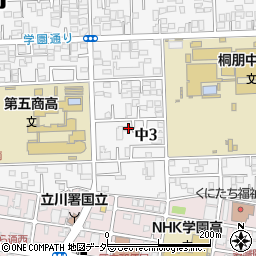 東京都国立市中3丁目6-31周辺の地図