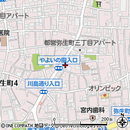 東京都中野区弥生町3丁目34-8周辺の地図