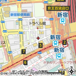 酒陣 一鐡 新宿店周辺の地図