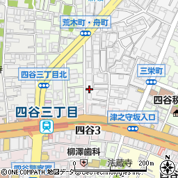 東京都新宿区荒木町1周辺の地図
