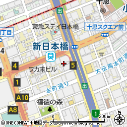 東京都中央区日本橋本町周辺の地図