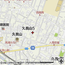東京都杉並区久我山5丁目周辺の地図