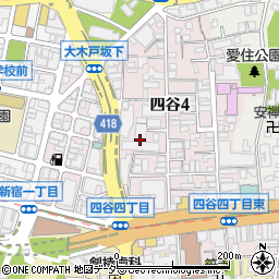 東京都新宿区四谷4丁目周辺の地図