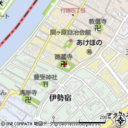 徳蔵寺周辺の地図