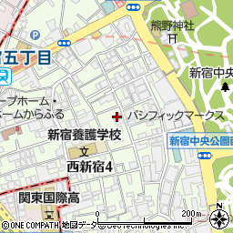 ＴｈｅＭａｒｋｓｅ西新宿周辺の地図