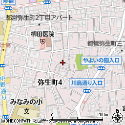 東京都中野区弥生町周辺の地図