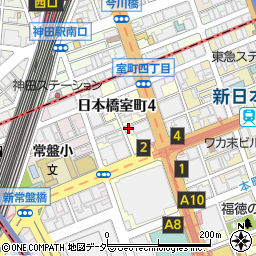 東京都中央区日本橋室町4丁目周辺の地図
