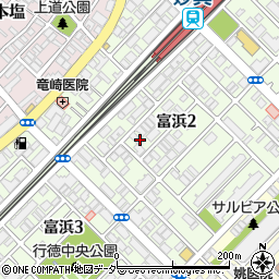 千葉県市川市富浜周辺の地図