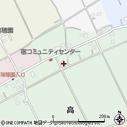千葉県匝瑳市高2937周辺の地図