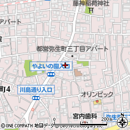 東京都中野区弥生町3丁目34-9周辺の地図