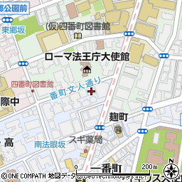 東京都千代田区一番町20-6周辺の地図
