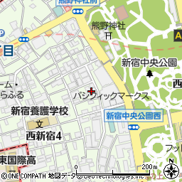 オフィスグリコ西新宿販売センター周辺の地図