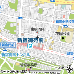 利吉 新宿御苑店周辺の地図