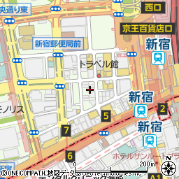全席扉付き完全個室　牛タン　ステーキ　肉寿司　飲み放題　-たんやおくむら-　新宿店周辺の地図