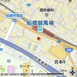 快活CLUB 船橋競馬場駅前店周辺の地図