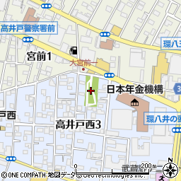 高井戸西公園周辺の地図