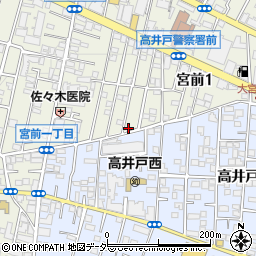 東京都杉並区宮前1丁目9-3周辺の地図