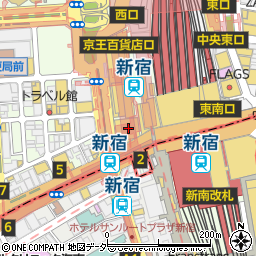 みずほ銀行ルミネ新宿Ｂ１Ｆ ＡＴＭ周辺の地図