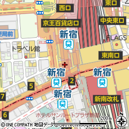 カルディコーヒーファーム　ルミネ新宿１店周辺の地図