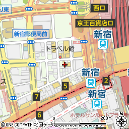 有限会社ダイヤチケット新宿店周辺の地図