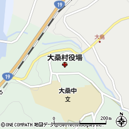 長野県大桑村（木曽郡）周辺の地図