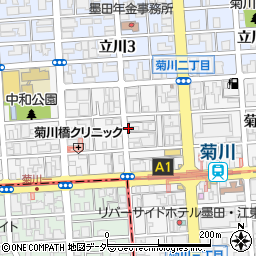 東京都墨田区菊川2丁目周辺の地図