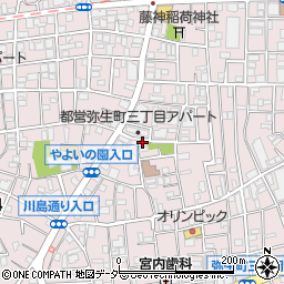 東京都中野区弥生町3丁目34-15周辺の地図