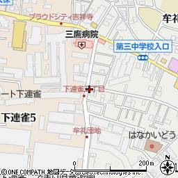 東京新聞牟礼販売所周辺の地図