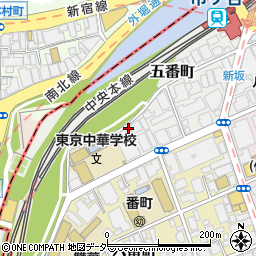 東京都千代田区五番町12-16周辺の地図