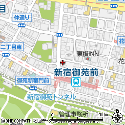新宿一郵便局 ＡＴＭ周辺の地図