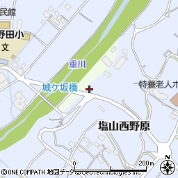 山梨県甲州市塩山西野原941周辺の地図