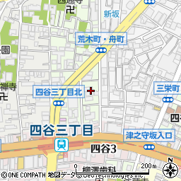 東京都新宿区舟町4周辺の地図