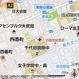 東京都千代田区四番町3-2周辺の地図