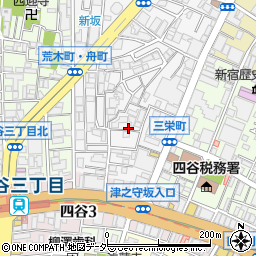 東京都新宿区荒木町6周辺の地図