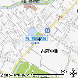 塚原入口周辺の地図
