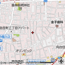 東京都中野区弥生町3丁目4-14周辺の地図