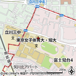 東京女子体育短期大学周辺の地図