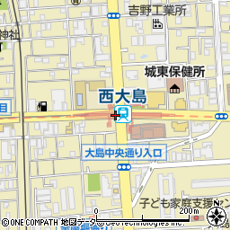 西大島駅周辺の地図