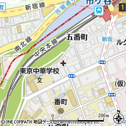 東京都千代田区五番町12-11周辺の地図