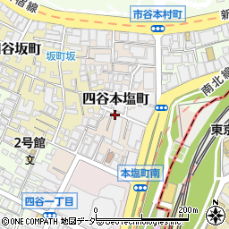 東京都新宿区四谷本塩町4-24周辺の地図
