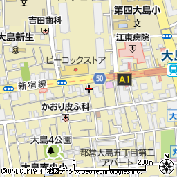 東京市川線周辺の地図