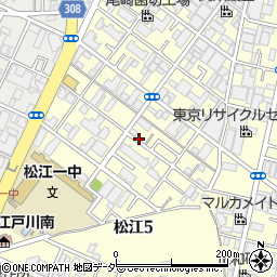 東京都江戸川区松江5丁目周辺の地図